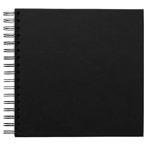 PANDURO Fotoalbum 22 × 24,5 cm, Spiral Fotobuch mit 25 starken schwarzen Blättern, Crafts, Painting & Handcraft, Scrapbook, Perfect for Erinnerungsbuch und Fotoalbum zum selbstgestalten, 225 g/m² PANDURO Fotoalbum 22 × 24,5 cm, Spiral Fotobuch mit 25 starken schwarzen Blättern, Crafts, Painting & Handcraft, Scrapbook, Perfect for Erinnerungsbuch und Fotoalbum zum selbstgestalten, 225 g/m² von Panduro