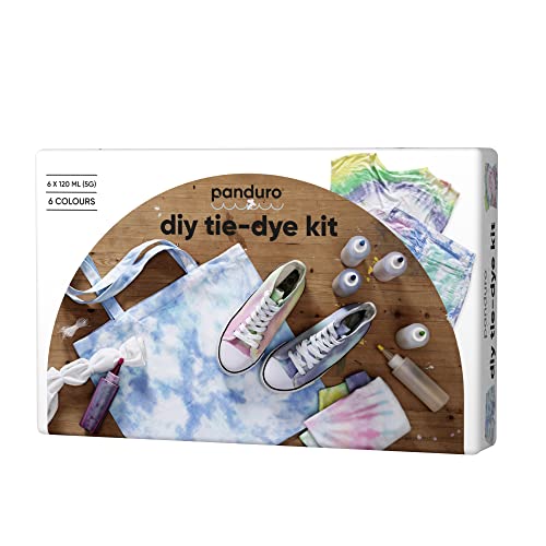 Panduro- Batikfarben Set, DIY 6 Farben für Kleidung Färben, T-Shirt und Textilfarbe, Kreativset für Erwachsene und Kinder, Batikfarben - 6 Flaschen mit Pigmentfarben Panduro- Batikfarben Set, DIY 6 Farben für Kleidung Färben, T-Shirt und Textilfarbe, Kreativset für Erwachsene und Kinder, Batikfarben - 6 Flaschen mit Pigmentfarben von Panduro