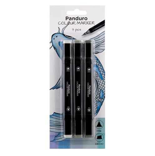 Panduro | Farbmarkierungen | 3 Stifte Marker | Twintip-Marker | Warme Grautöne: Warmes Grau 2, 4, 6 von Panduro