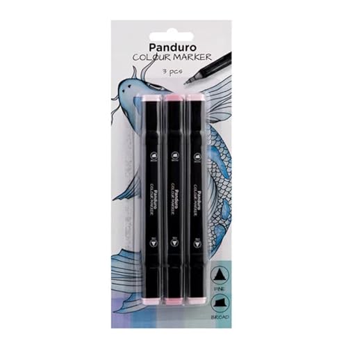 Panduro | Farbmarkierungen | 3 Stifte Marker | Twintip-Marker | Zarte Rosatöne: 7 Cosmos, 28 Fruchtpink, 136 Erröten Panduro | Farbmarkierungen | 3 Stifte Marker | Twintip-Marker | Zarte Rosatöne: 7 Cosmos, 28 Fruchtpink, 136 Erröten von Panduro