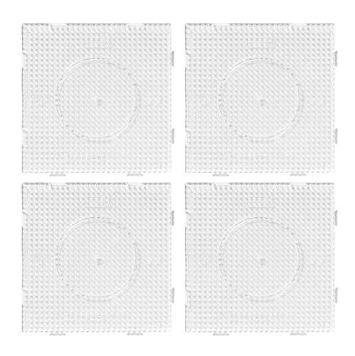 Panduro | Quadratische Perlenplatte | Für Hama Midi-Perlen | 145 x 145 mm | 4 Stück von Panduro