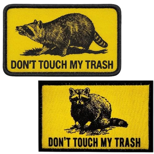 2 Stück Patches Klett Lustig, Klett Patch für Rucksack und Kleidung, Velcro Patch mit Klettverschluss, Rucksack Patches Klett für Taktische Kleidung Baseballkappe Uniform von PangWuu