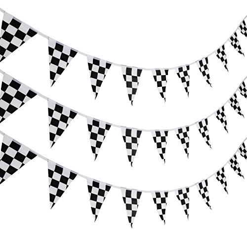 10 Meter Kariert Wimpel Banner Rennen Flagge Party Flag Banner Zubehör für Rennen Thema Geburtstag Party Dekoration 10 Meter Kariert Wimpel Banner Rennen Flagge Party Flag Banner Zubehör für Rennen Thema Geburtstag Party Dekoration von Pangda