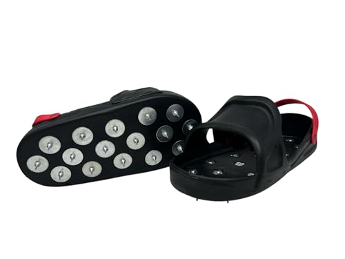 Pangolino | Nagelschuhe | Nagelsohle | Einfache Verwendung | Größe: L | zum Begehen von frisch gegossenem Epoxidharz, Estirch und Nivellier- & Spachtelmassen | Größe: XL Pangolino | Nagelschuhe | Nagelsohle | Einfache Verwendung | Größe: L | zum Begehen von frisch gegossenem Epoxidharz, Estirch und Nivellier- & Spachtelmassen | Größe: XL von Pangolino