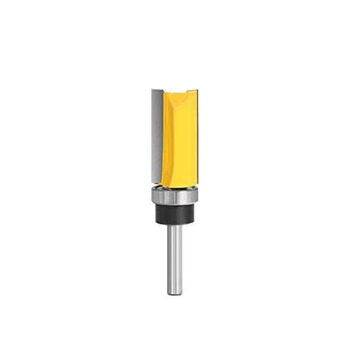 PYouo-bestes Router-Bit 6 mm 1/4 Zoll Schaft Bündigfräser Bit Muster Bit Oben unten Lager 3/4 "Klingenschablone Holzfräser Zimmermann Langlebige Produkte (Size : 6X19X38) von Pangyoo