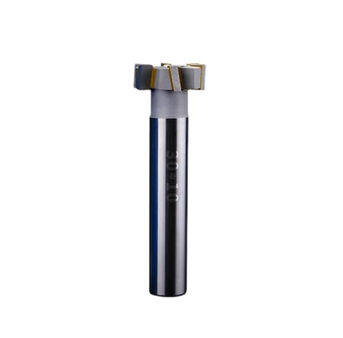 Pangyoo 10mm 12mm 16mm 20mm 30mm 32mm HSS Schaftfräser Slot Router Bit for Metall Fräsen CNC T Slot Fräser Härte Metall Nut Schaftfräser Werkzeug (Size : 20X8) von Pangyoo