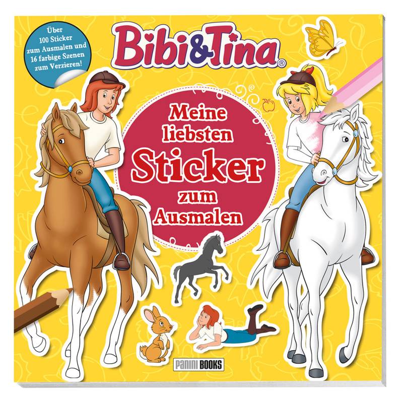 Bibi & Tina: Meine Liebsten Sticker Zum Ausmalen - Panini, Kartoniert (TB) von Panini Books