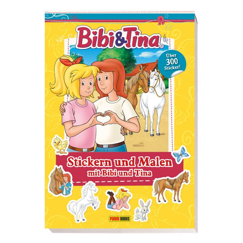 Bibi & Tina: Stickern Und Malen Mit Bibi Und Tina - Panini, Kartoniert (TB) von Panini Books