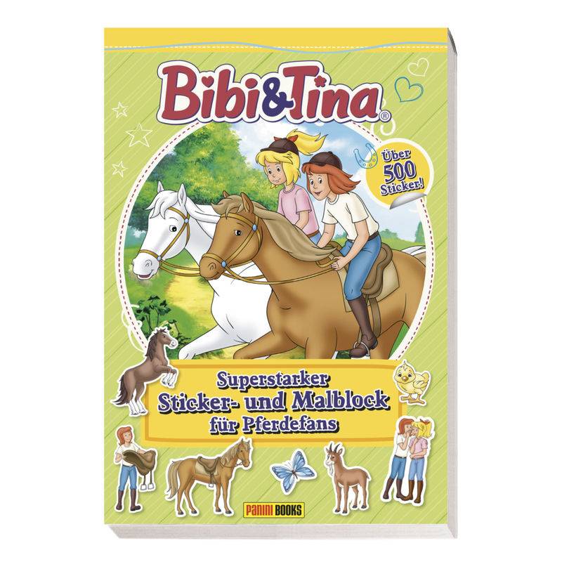 Bibi & Tina: Superstarker Sticker- Und Malblock Für Pferdefans - Panini, Kartoniert (TB) von Panini Books