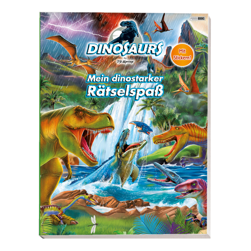 Dinosaurs By P.D. Moreno: Mein Dinostarker Rätselspaß - Panini, Kartoniert (TB) von Panini Books