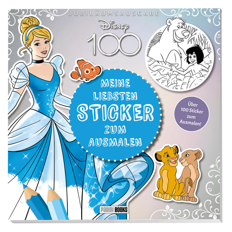 Disney 100: Meine Liebsten Sticker Zum Ausmalen - Panini, Kartoniert (TB) von Panini Books