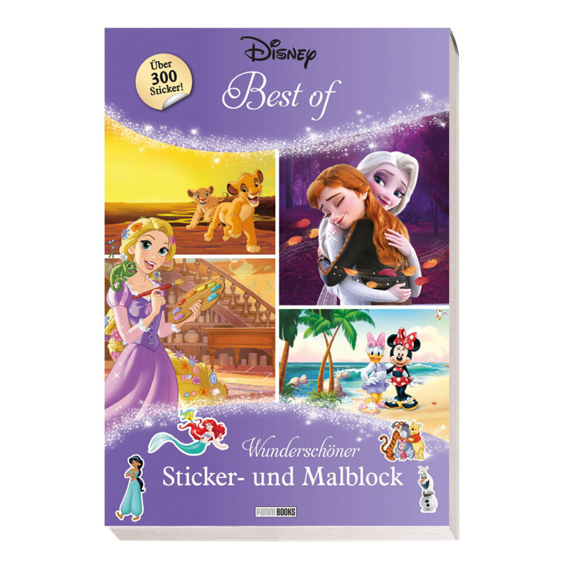 Disney Best of: Wunderschöner Sticker- und Malblock. Panini - Buch von Panini Books