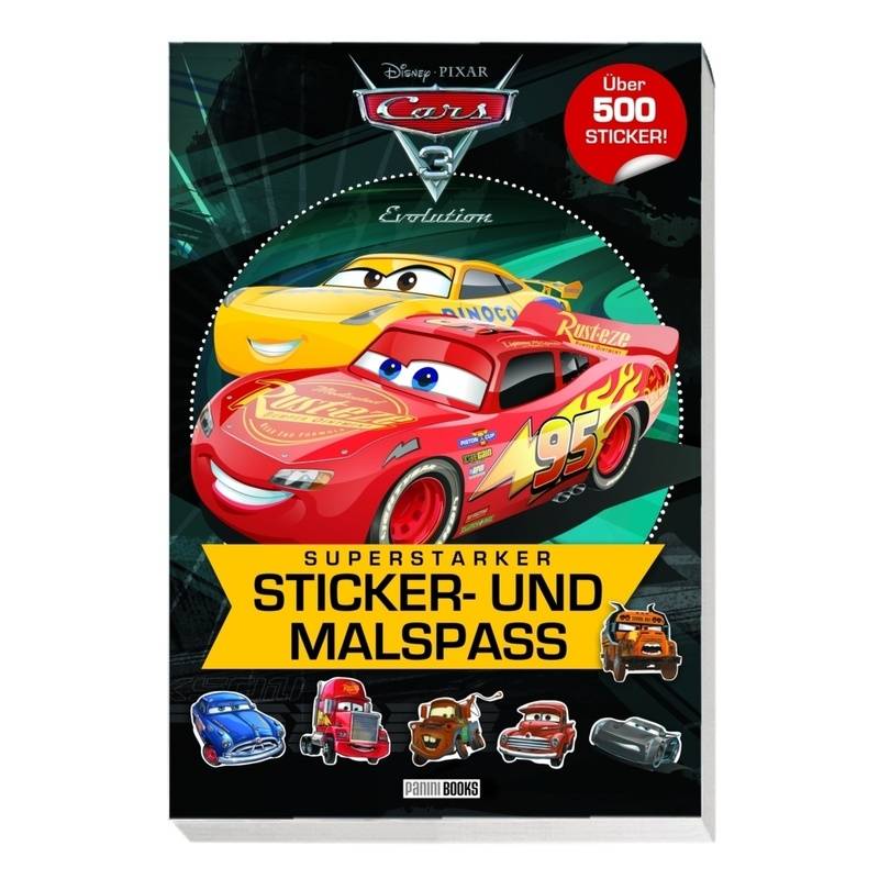 Disney Cars 3: Superstarker Sticker- Und Malspaß, Kartoniert (TB) von Panini Books