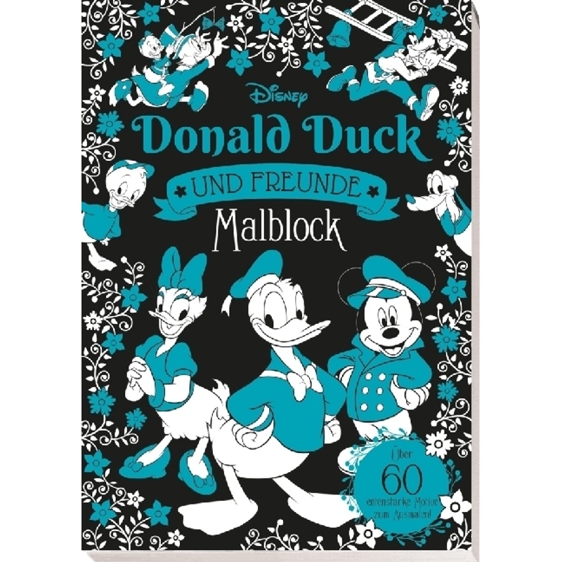 Disney Donald Duck Und Freunde: Malblock: Über 60 Entenstarke Motive Zum Ausmalen! - Panini, Kartoniert (TB) von Panini Books