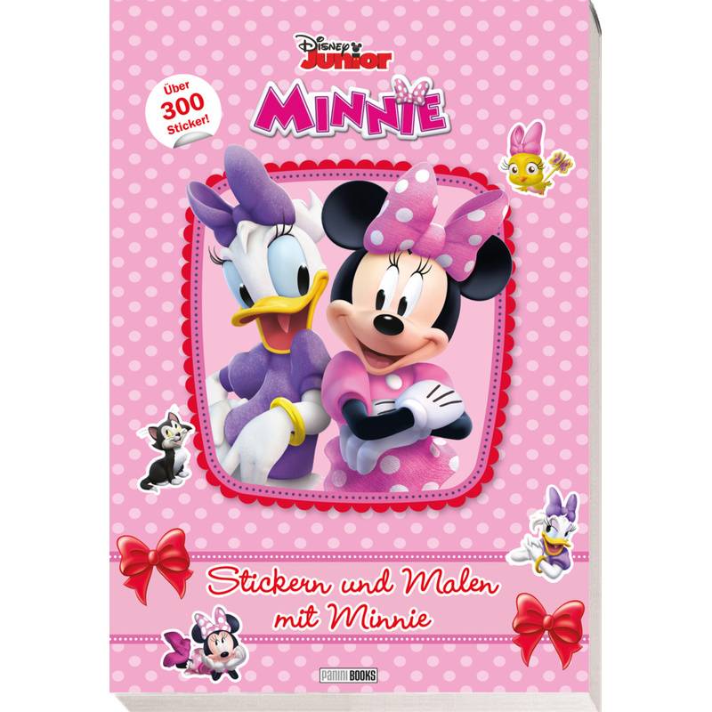 Disney Minnie: Stickern Und Malen Mit Minnie - Panini, Kartoniert (TB) von Panini Books