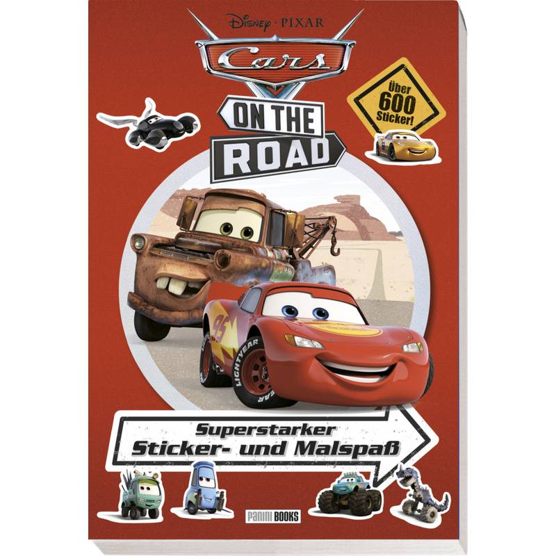 Disney Pixar Cars On The Road: Superstarker Sticker- Und Malspaß - Panini, Kartoniert (TB) von Panini Books
