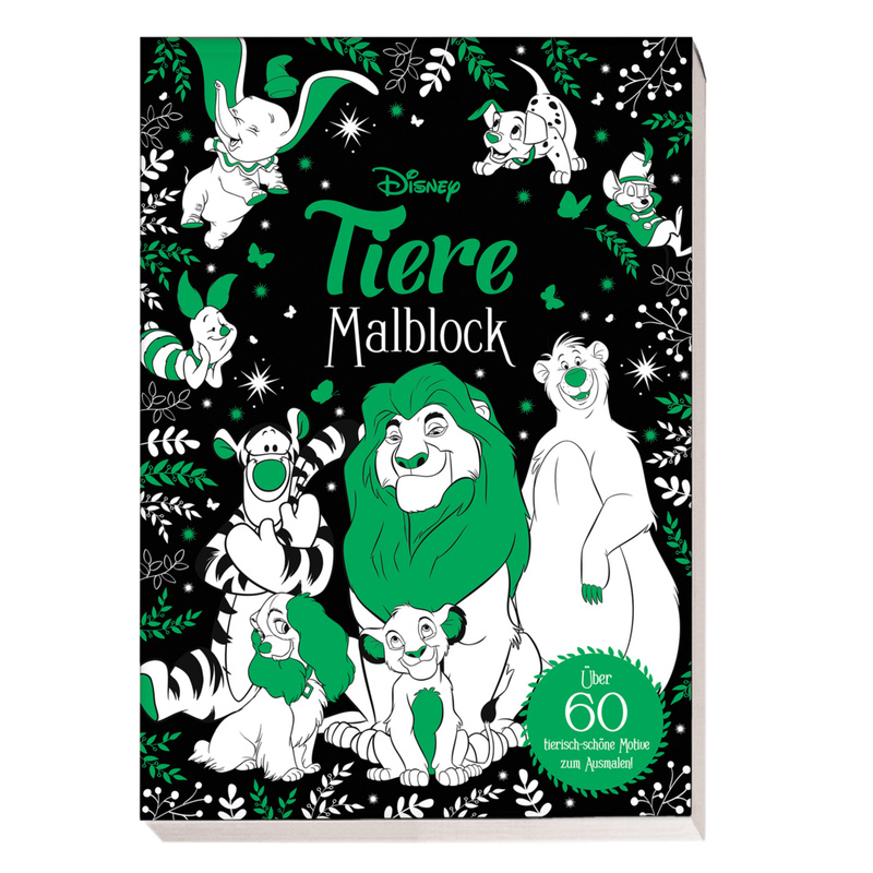 Disney Tiere: Malblock: Über 60 Tierisch-Schöne Motive Zum Ausmalen! - Panini, Kartoniert (TB) von Panini Books