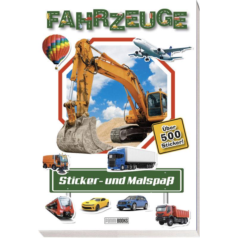 Fahrzeuge: Sticker- Und Malspaß - Panini, Kartoniert (TB) von Panini Books