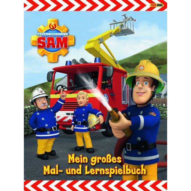 Feuerwehrmann Sam / Feuerwehrmann Sam - Mein Großes Mal- Und Lernspielbuch, Kartoniert (TB) von Panini Books