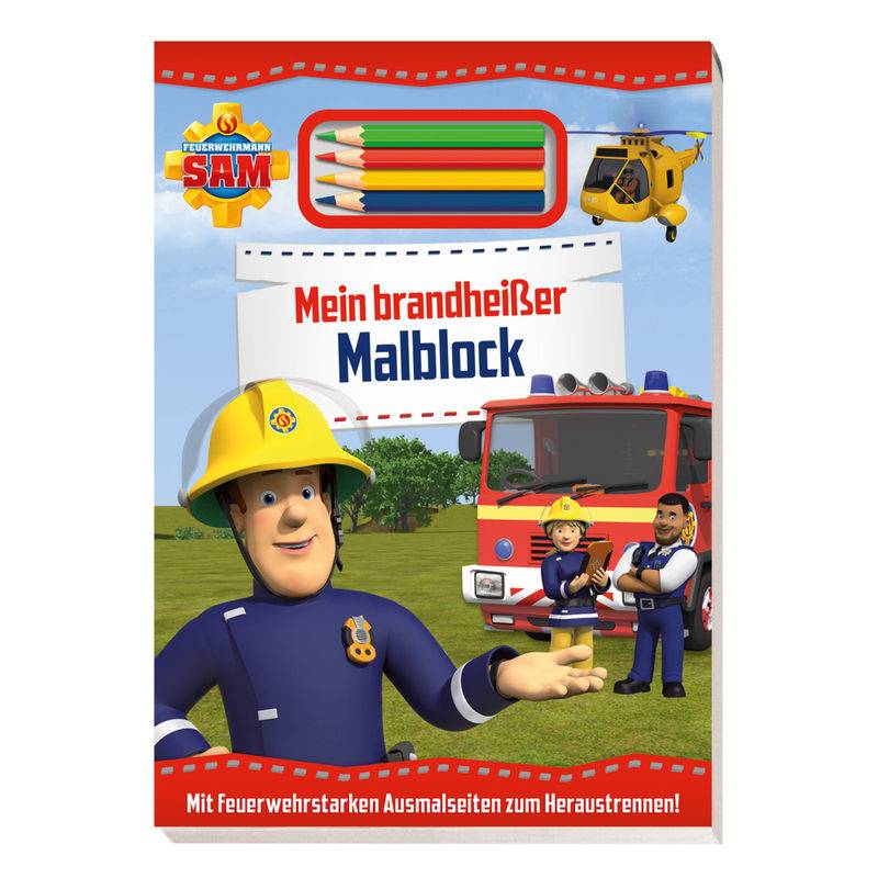 Feuerwehrmann Sam: Mein Brandheißer Malblock - Panini, Kartoniert (TB) von Panini Books