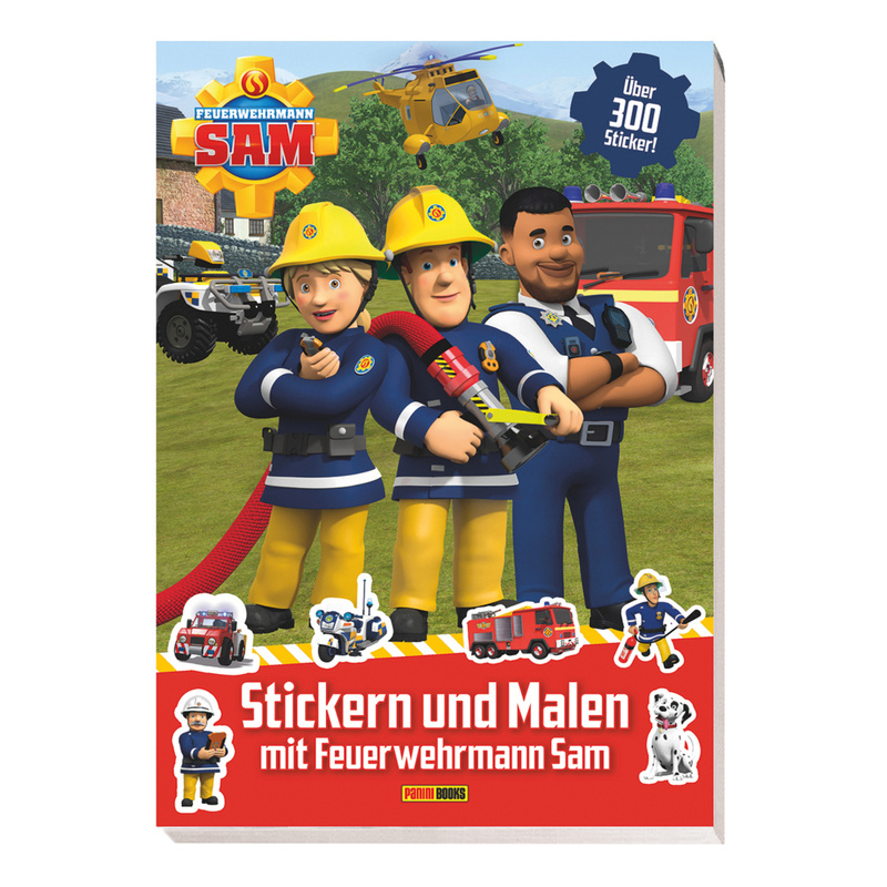 Feuerwehrmann Sam: Stickern Und Malen Mit Feuerwehrmann Sam - Panini, Kartoniert (TB) von Panini Books