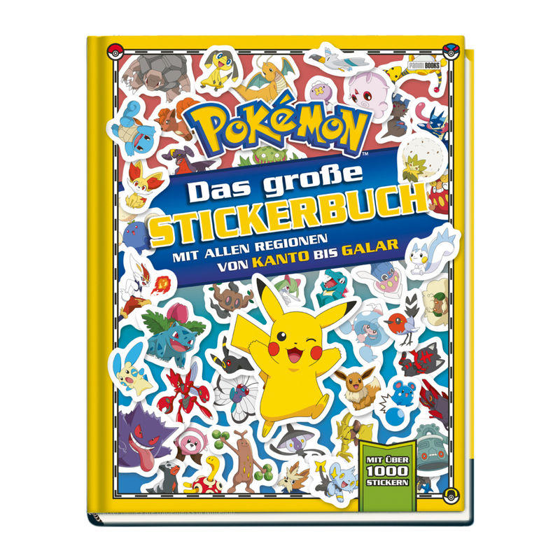 Pokémon: Das Große Stickerbuch Mit Allen Regionen Von Kanto Bis Galar - Pokémon, Panini, Kartoniert (TB) von Panini Books