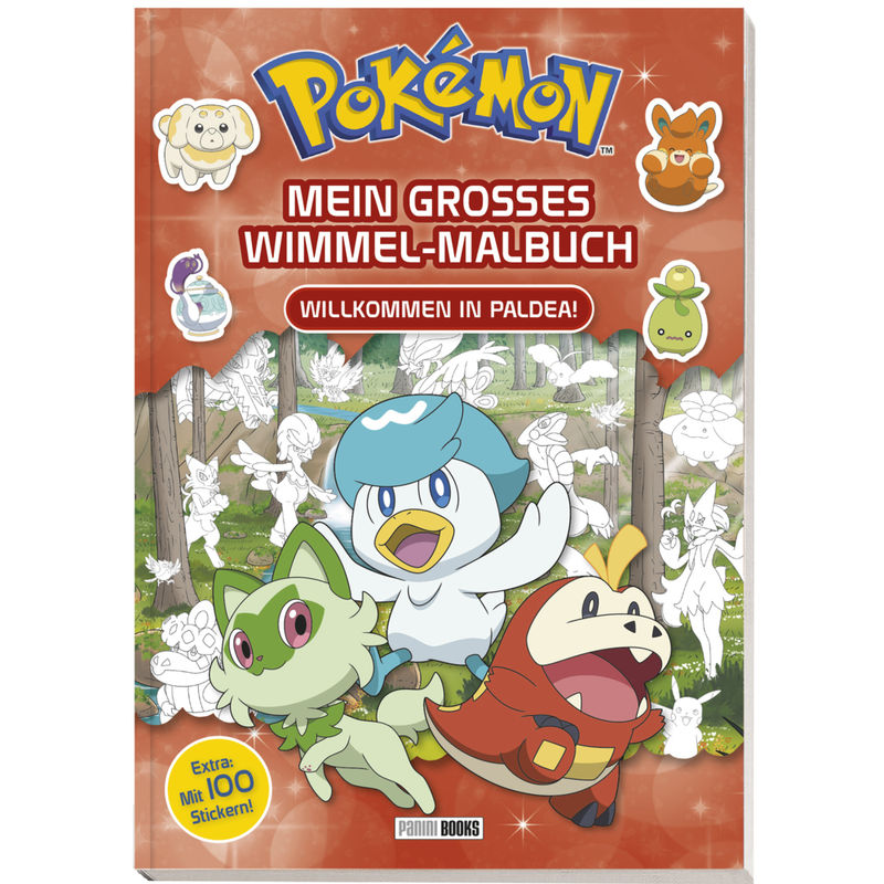 Pokémon: Mein Großes Wimmel-Malbuch - Willkommen In Paldea! - Pokémon, Panini, Kartoniert (TB) von Panini Books