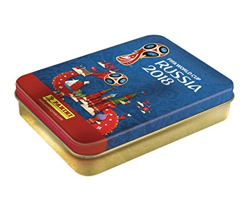 Panini FIFA World Cup 2018 Panini WM Russia 2018 - Sticker - 1 Tin Dose mit 5 Sticker Tüten (25 Sticker) von Panini