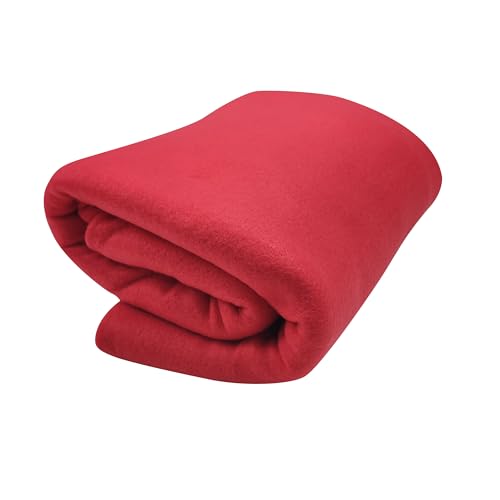 Einfarbiger Fleece-Stoff, 100 % Polyester, fusselfrei, weich und warm – ideal für Handarbeit, Patchwork, Heimtextilien, Decken und Sportbekleidung. von Panini Tessuti