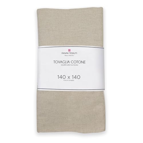 Panini Tessuti, Tischdecke, 140 x 450 cm, Ecru, einfarbig, Baumwoll-Mischgewebe, Tischdecke für 18/20 Personen Panini Tessuti, Tischdecke, 140 x 450 cm, Ecru, einfarbig, Baumwoll-Mischgewebe, Tischdecke für 18/20 Personen von Panini Tessuti
