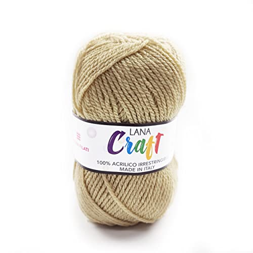 Panini Tessuti, Wolle Craft - Made in Italy - Erhältlich in mehreren Farben zum Stricken: 3,5 und 4 – 50 g, 133 m, Wolle Panini Tessuti, Wolle Craft - Made in Italy - Erhältlich in mehreren Farben zum Stricken: 3,5 und 4 – 50 g, 133 m, Wolle von Panini Tessuti
