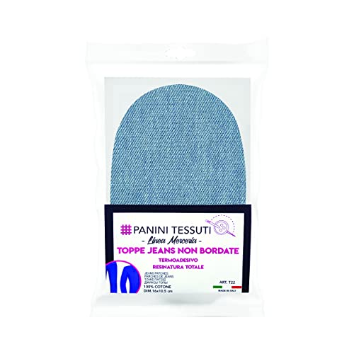 Panini Tessuti - Jeans-Aufnäher, Bügelbilder, Aufnäher Patches, nicht gesäumt, zum Aufbügeln, Gesamtharz, Maße: 16 x 10,5 cm, Applikationen - Merkwaren Panini Tessuti - Jeans-Aufnäher, Bügelbilder, Aufnäher Patches, nicht gesäumt, zum Aufbügeln, Gesamtharz, Maße: 16 x 10,5 cm, Applikationen - Merkwaren von Panini Tessuti