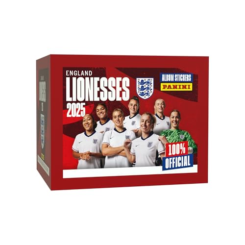 England Lionesses Offizielle Aufkleber-Kollektion 2025, 36 Packungen von Panini