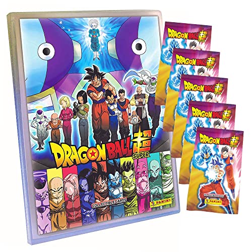 Panini Dragon Ball Super Trading Cards - Sammelkarten Serie 1 - Karten Auswahl (1 Mappe + 5 Booster) von Panini