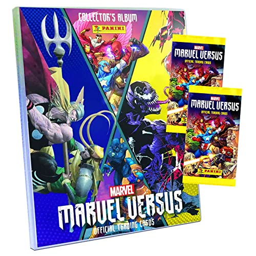 Panini Marvel Versus Karten - Trading Cards - Sammelkarten - 1 Sammelmappe + 2 Booster von Panini