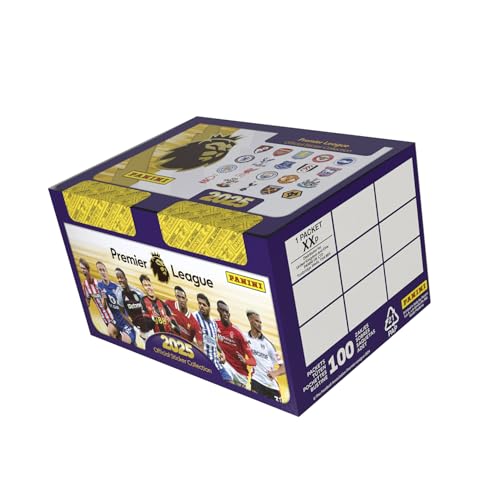 Premier League 2025 Offizielle Aufkleber-Kollektion, 100 Packungen Premier League 2025 Offizielle Aufkleber-Kollektion, 100 Packungen von Panini