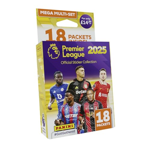 Premier League 2025 Offizielle Sticker-Kollektion – Mega Multiset Premier League 2025 Offizielle Sticker-Kollektion – Mega Multiset von Panini