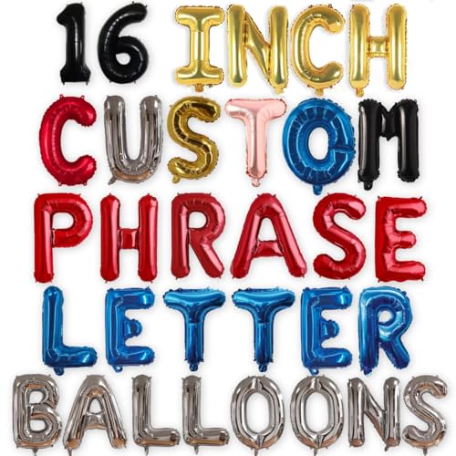 Pannu Design 16 Zoll Folienballons Personalisieren Sie Ballons für Geburtstag Jahrestag Babyparty Dekoration Pannu Design 16 Zoll Folienballons Personalisieren Sie Ballons für Geburtstag Jahrestag Babyparty Dekoration von Pannu Design.CO.UK Celebrate Everyday