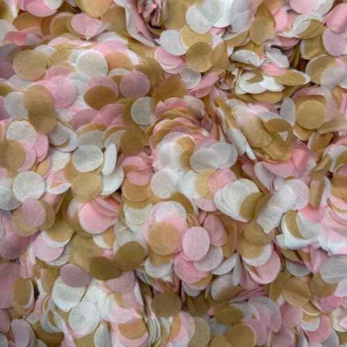 Pannu Design Seiden-Konfetti-Papier für Hochzeit, Party, Dekoration, Tischpapier, Konfetti (rosa Sand, 20 g) von Pannu Design.CO.UK Celebrate Everyday