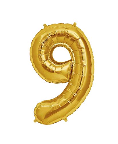 Folienballon mit Zahlen, 40,6 cm, goldfarbene Ziffern 0–9, Folienballons für Geburtstag, Hochzeit, Jahr, Party, Dekoration Folienballon mit Zahlen, 40,6 cm, goldfarbene Ziffern 0–9, Folienballons für Geburtstag, Hochzeit, Jahr, Party, Dekoration von Pannu Design