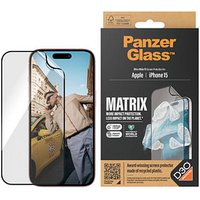 PanzerGlass™ D30 Matrix UWF mit Applikator Display-Schutzfolie für Apple iPhone 15 von PanzerGlass™
