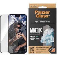 PanzerGlass™ D30 Matrix UWF mit Applikator Display-Schutzfolie für Apple iPhone 15 Pro Max von PanzerGlass™