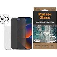 PanzerGlass™ 3-in-1 Protection Handy-Cover für Apple iPhone 14 Pro Max transparent, schwarz von PanzerGlass™
