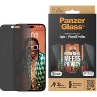 PanzerGlass™ Privacy UWF mit Applikator Display-Blickschutzglas für Apple iPhone 15 Pro Max von PanzerGlass™
