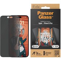 PanzerGlass™ Privacy UWF mit Applikator Display-Blickschutzglas für Apple iPhone 15 Plus von PanzerGlass™