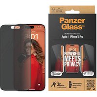 PanzerGlass™ Privacy UWF mit Applikator Display-Blickschutzglas für Apple iPhone 15 Pro von PanzerGlass™