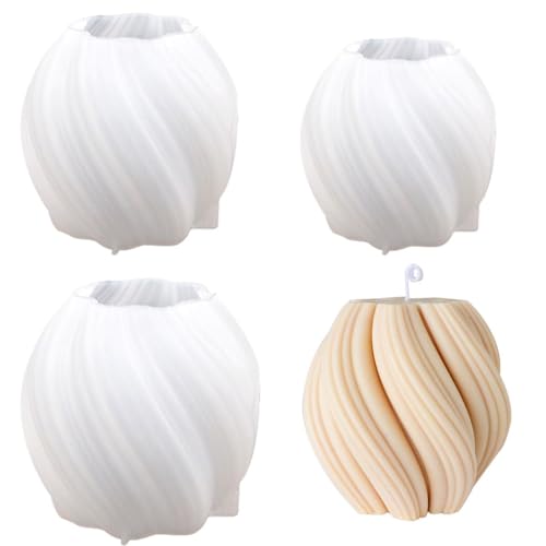 3 Stück Kerzenform Silikon Geometrische Kugel Spirale Silikonformen Zylinder Gießform Stumpenkerzen Formen für Kerzenherstellung Formen DIY Duftkerzen, Wachs, Seife, Handwerk 3 Stück Kerzenform Silikon Geometrische Kugel Spirale Silikonformen Zylinder Gießform Stumpenkerzen Formen für Kerzenherstellung Formen DIY Duftkerzen, Wachs, Seife, Handwerk von Paotxpum