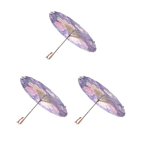 3er-Set chinesischer Regenschirm, Ölpapier, Sonnenschirm, Hochzeit, Party, Tanz, Requisite, Pfingstrose von Paowsietiviity