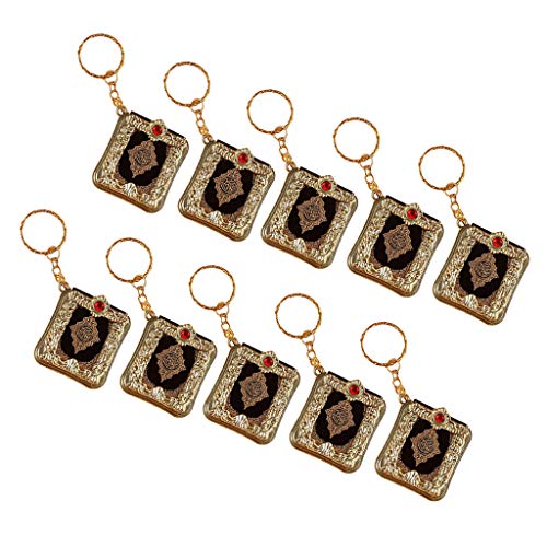 Paowsietiviity 10 Stück Schlüsselanhänger Ringe Charms Schlüsselanhänger Tasche Anhänger Hängen Geschenke Gold von Paowsietiviity