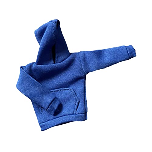 Paowsietiviity Mode 1/12 Scale Hoodie Pullover Kleidung für 6 Zoll Puppe Modell Figuren Körper, blau, 5 cm von Paowsietiviity